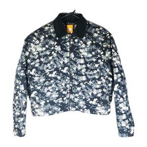Timberland Women's Small Strafford Quilted Floral Printed FullZip Washed Jacket
